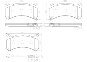 Brembo P83146n Brake Pad||p83146n_1.Png||86||brmp83146n||2104687
