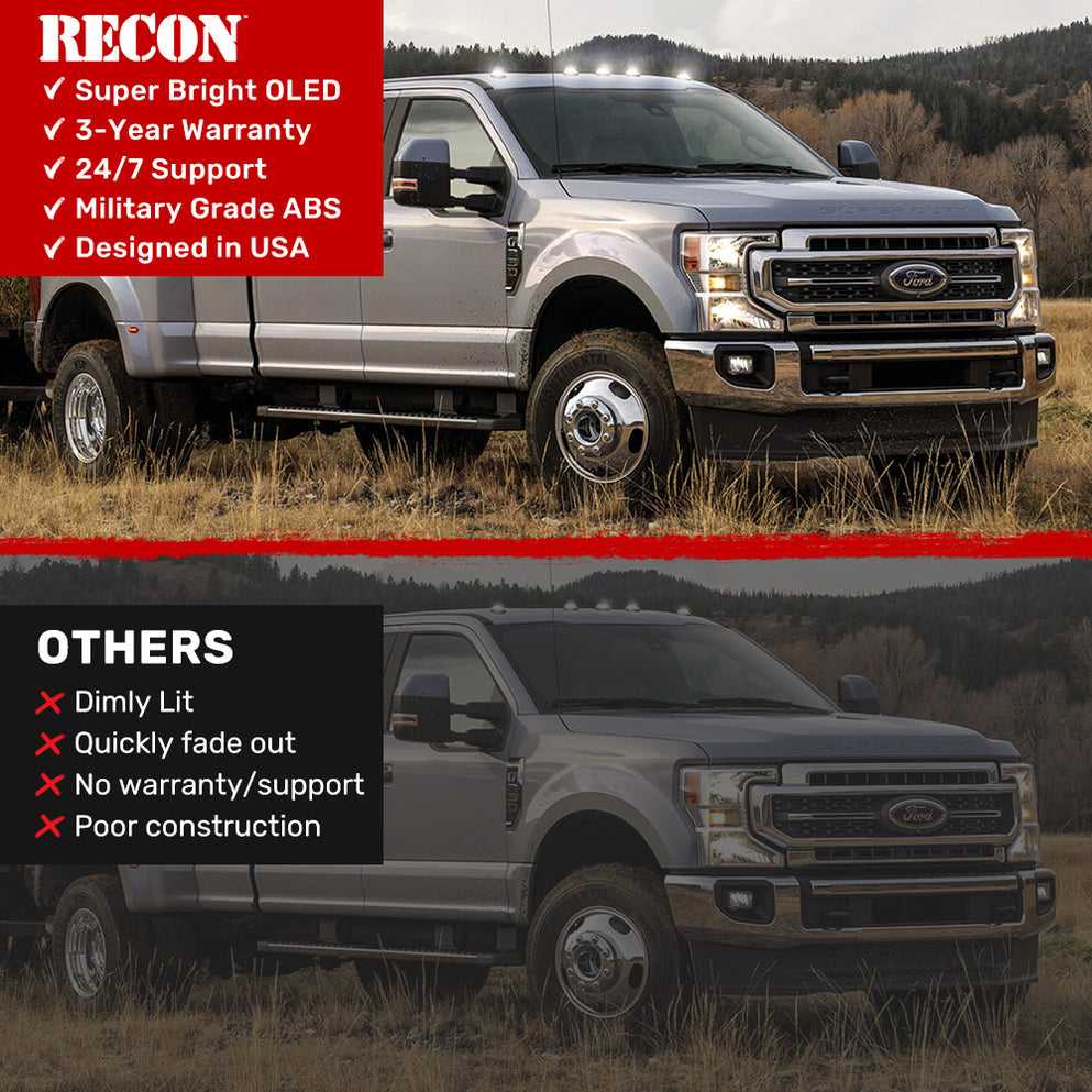 Recon Accessories 264342bkhpwh Roof Marker Light||264342bkhpwh_5.Jpg||90||r89264342bkwh||1698944