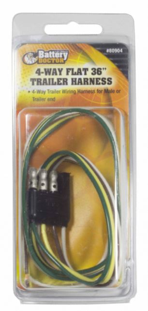Product of WirthCo 80904 Trailer End 4 Flat Trailer Wiring Connector 