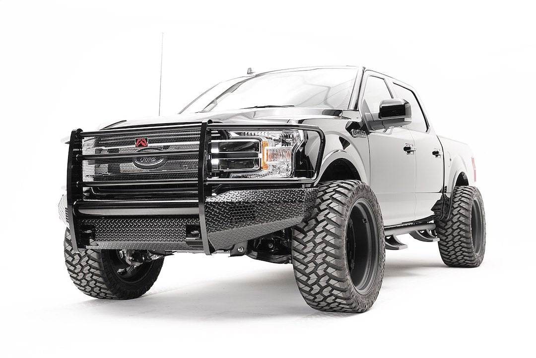 Product of Fab Fours FF18-K4560-1 Black Steel Steel Gloss Powder Coated Bumper 