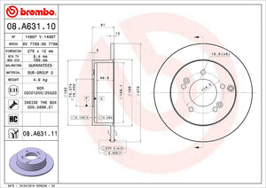 Brembo 08a63111c02 Brake Rotor||08.A631.11_2.Jpg||87||brm08a63111||1238177