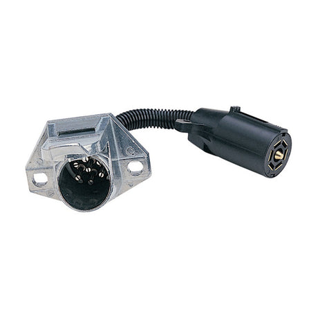 Husky Towing 13064 Trailer Wiring Connector Adapter||hus_13064_Connector Adapter_7 Blade To 7 Pin_2.Jpg||86||hus13064||1364198