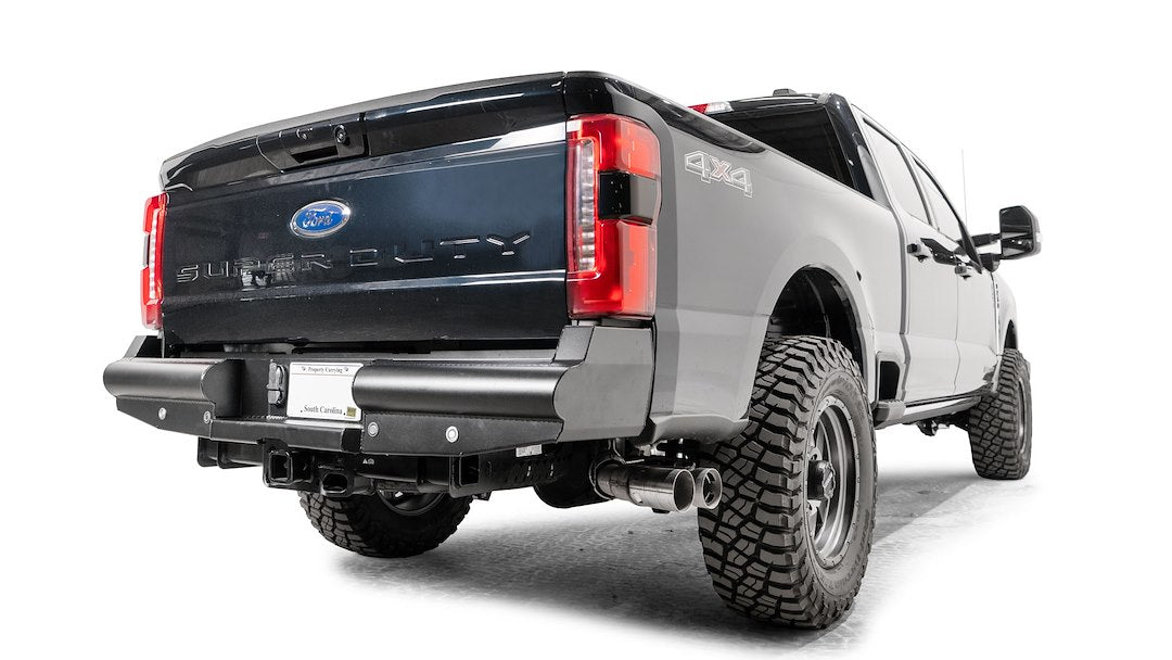 Product of Fab Fours FS23-U5950-1 Black Steel Elite Steel Matte Powder Coated Bumper 