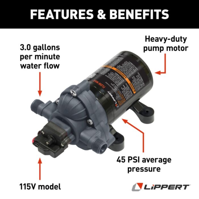 Product of Lippert Components 689054 Fresh Water Pump
