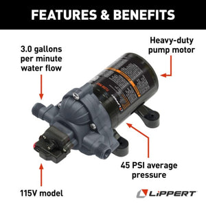 Product of Lippert Components 689054 Fresh Water Pump