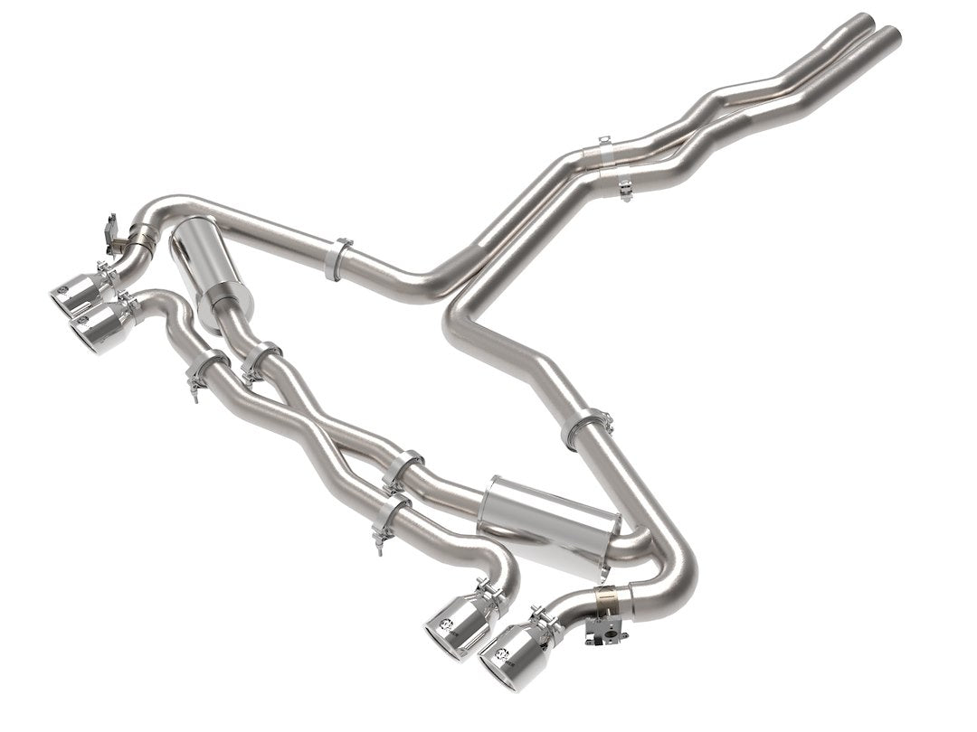 Product of Advanced FLOW Engineering 49-36448-P Mach Force XP Cat Back System Dual Exhaust System Kit 
