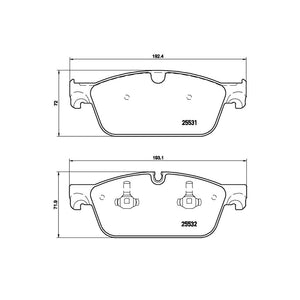 Product of Brembo P50102 Brake Pad - Set Of 4 