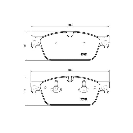 Product of Brembo P50102 Brake Pad - Set Of 4 