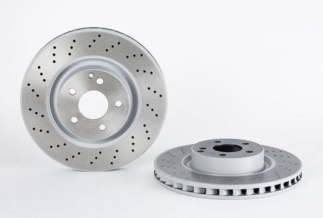 Product of Brembo 09A73211C02 Vented Cross Drilled 1 Piece Brake Rotor 