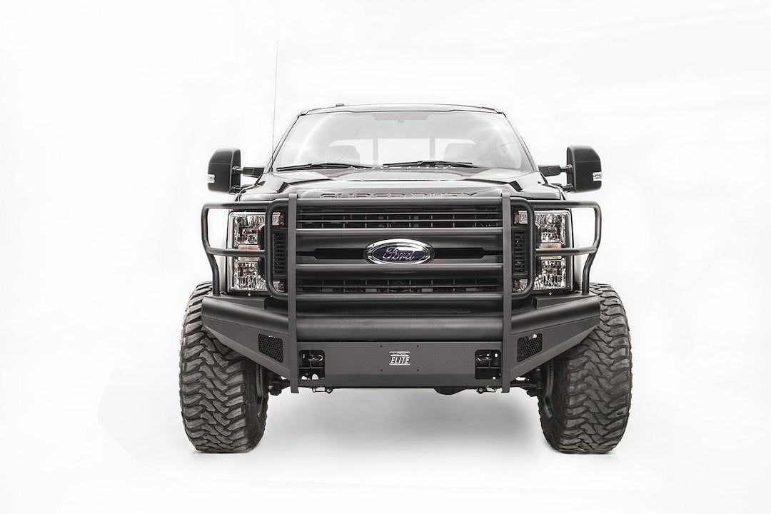 Product of Fab Fours FS17-Q4160-1 Black Steel Elite Steel Matte Powder Coated Bumper 