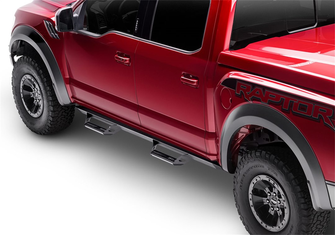 Product of N-Fab PRG1571CC-TX Predator Pro Nerf Bar With Drop Down Steps 