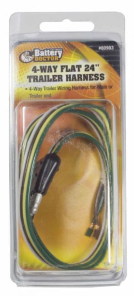 Product of WirthCo 80903 Trailer End 4 Flat Trailer Wiring Connector 