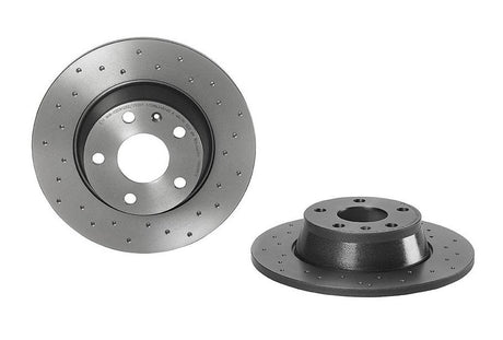 Product of Brembo 0897691XC02 Xtra Solid Cross Drilled 1 Piece Brake Rotor 