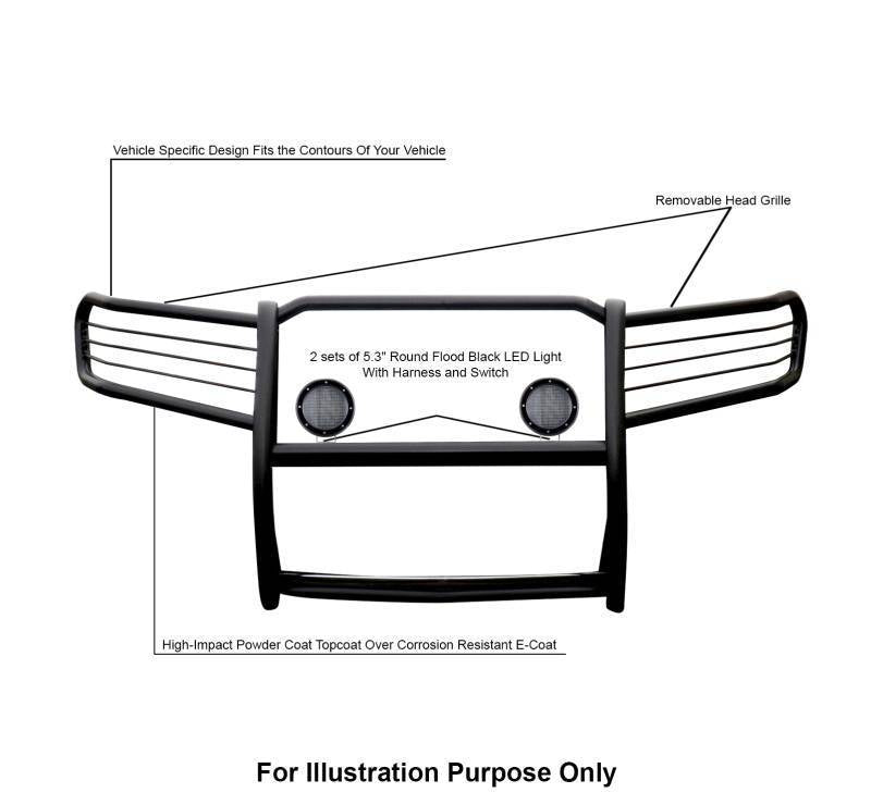 Black Horse Offroad 17a080200ma-Plfb Grille Guard||17a080200ma-Plfb_9.Jpeg||93||blka080200lfb||1643261