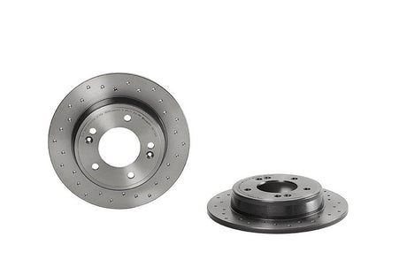 Product of Brembo 08C1722XC02 Xtra Solid Cross Drilled 1 Piece Brake Rotor 