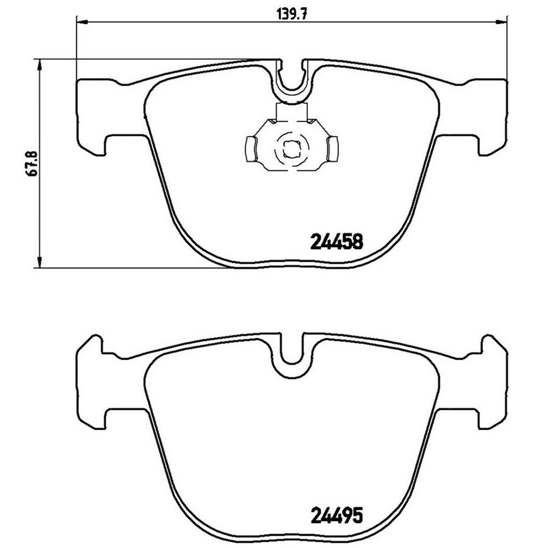 Product of Brembo P06050 Brake Pad - Set Of 4 
