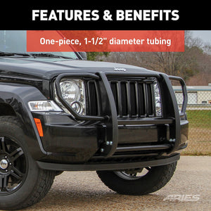 Product of Aries 1051 Grille Guard 1-Piece Black Semi Gloss Powder Coated 