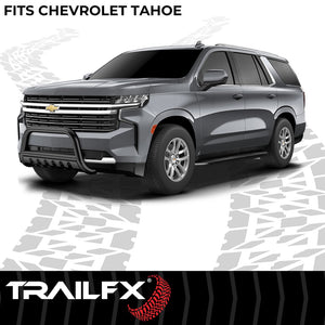 Product of TrailFX B0043T Bull Bar Black Matte Titanium Powder Coated 3 Inch Yes with skid plate 