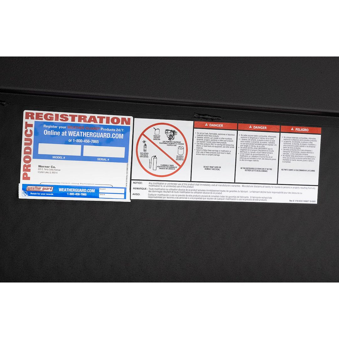 Product of Weather Guard (Werner) 174-52-04 Low Profile Toolbox 