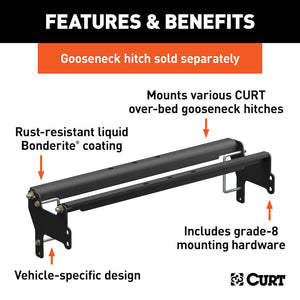 Curt 61341 Gooseneck Trailer Hitch Rail||||86||c9361341||2011407