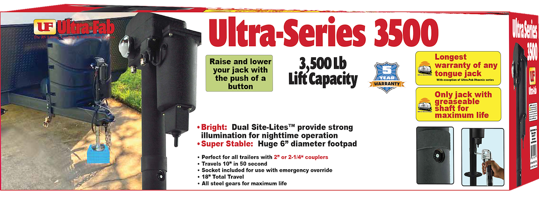 Product of Ultra-Fab Products 38-944017 3500 Pound Electric Trailer Tongue Jack 