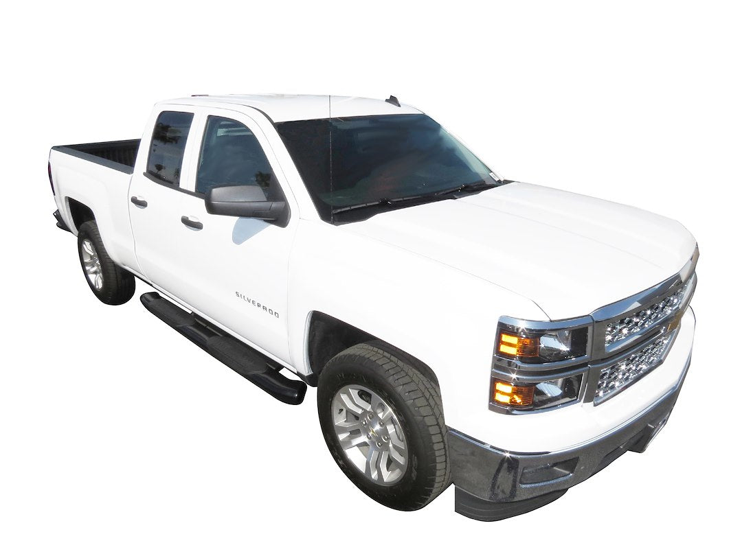 Product of TrailFX A8225B TFX 6" Oval Bent Side Bars Nerf Bar With Surface Steps 