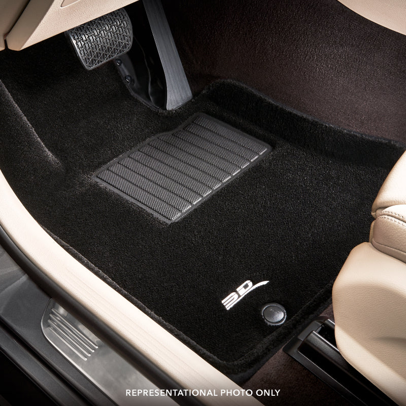 Product of 3D Mats Premium L1CH09604009 Black Thermoplastic Rubber Of Carbon Fiber Texture Floor Liner 