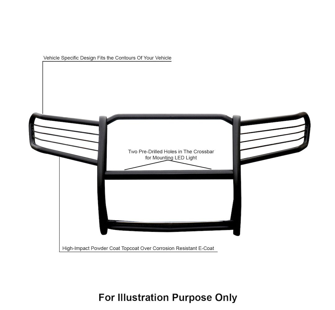 Product of Black Horse Offroad 17A080202MA Grille Guard Modular Black Powder Coated 