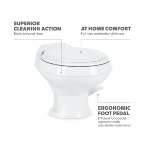 Product of Dometic 302301671 Permanent Full Bowl Flush Toilet , 14 Inch 