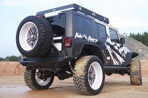 Product of Fab Fours JK07-Y1251-1 Premium Steel Matte Powder Coated Bumper 