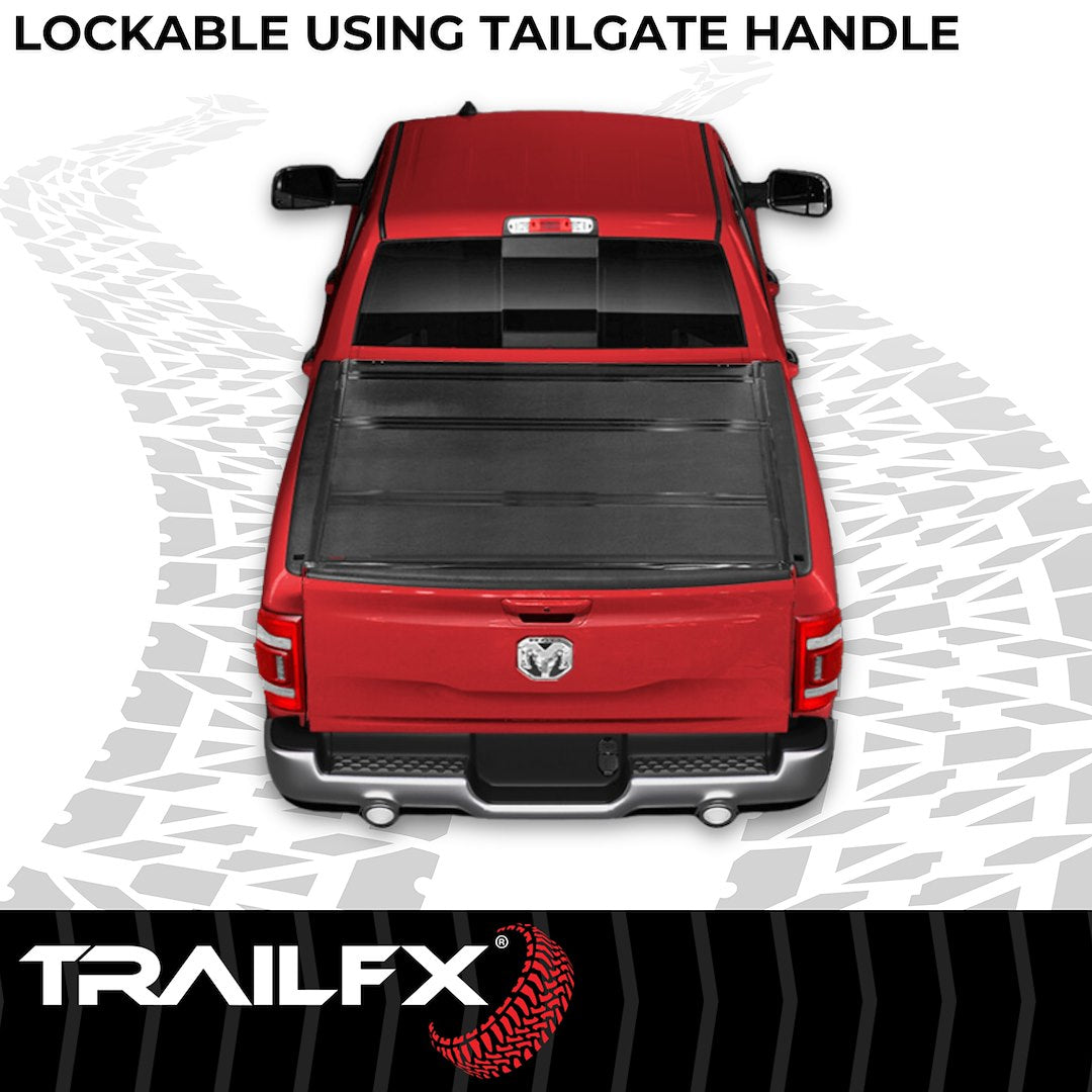 Product of TrailFX TFX Premium Flush Tri-Fold Hard Folding TFX2703 Tonneau Cover 