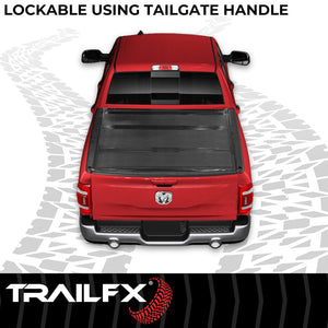 Product of TrailFX TFX Premium Flush Tri-Fold Hard Folding TFX2703 Tonneau Cover 