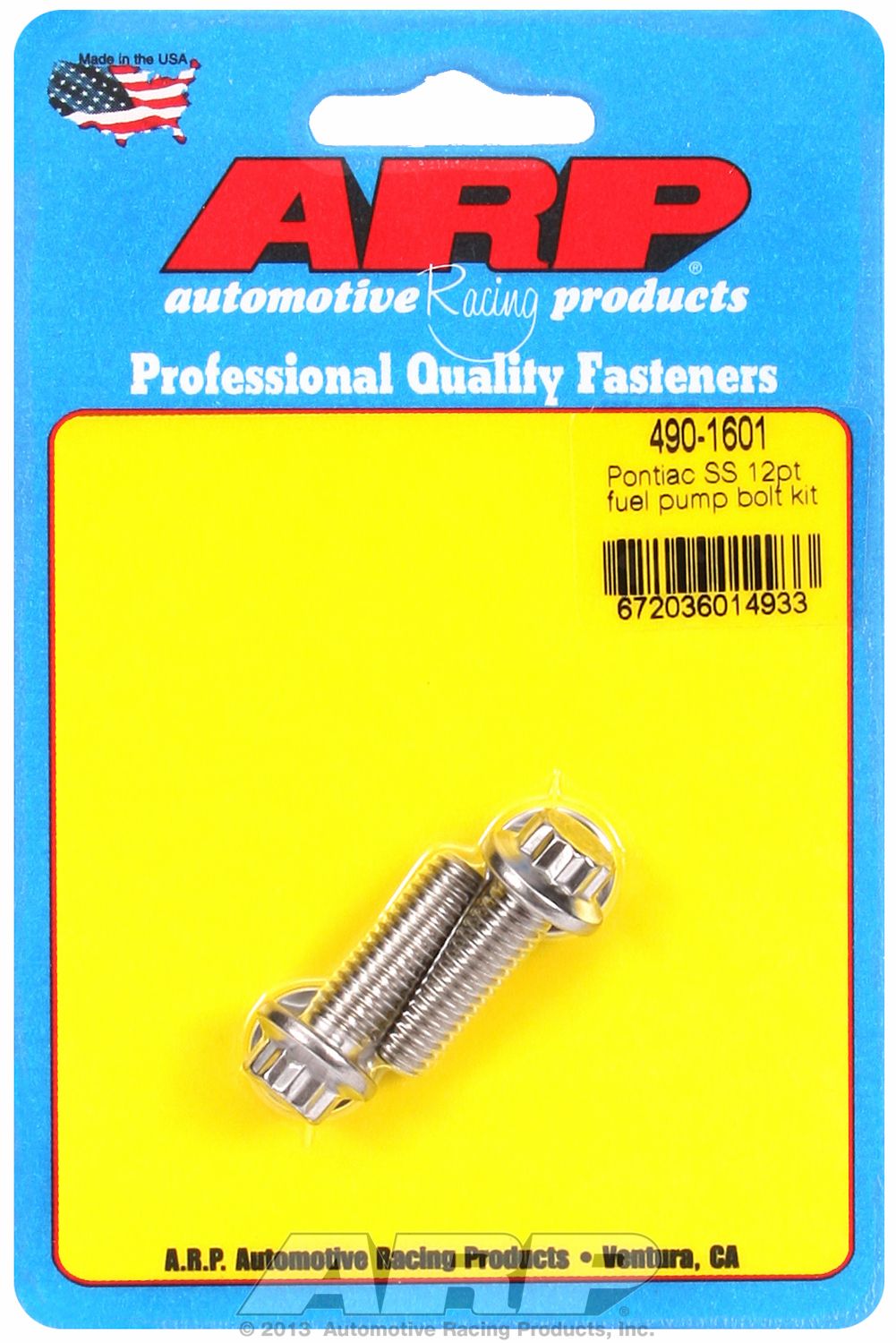 Arp Auto Racing 490-1601 Fuel Pump Mounting Bolt||490-1601.Jpg||85||a144901601||2343607