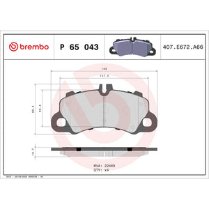 Brembo P65043 Brake Pad||p65043_Drw.Jpg||88||brmp65043||1755040