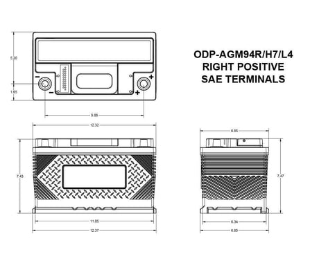 Product of Odyssey Battery Odp-Agm94r Battery