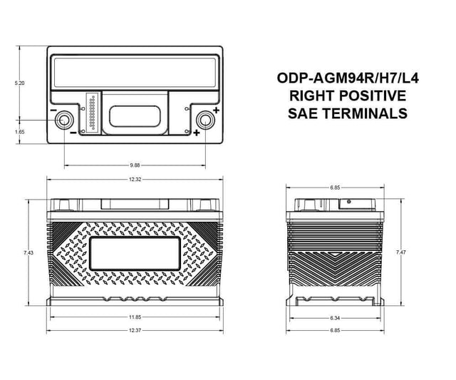 Product of Odyssey Battery Odp-Agm94r Battery