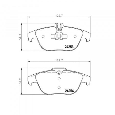 Product of Hella 355012741 Brake Pad - 