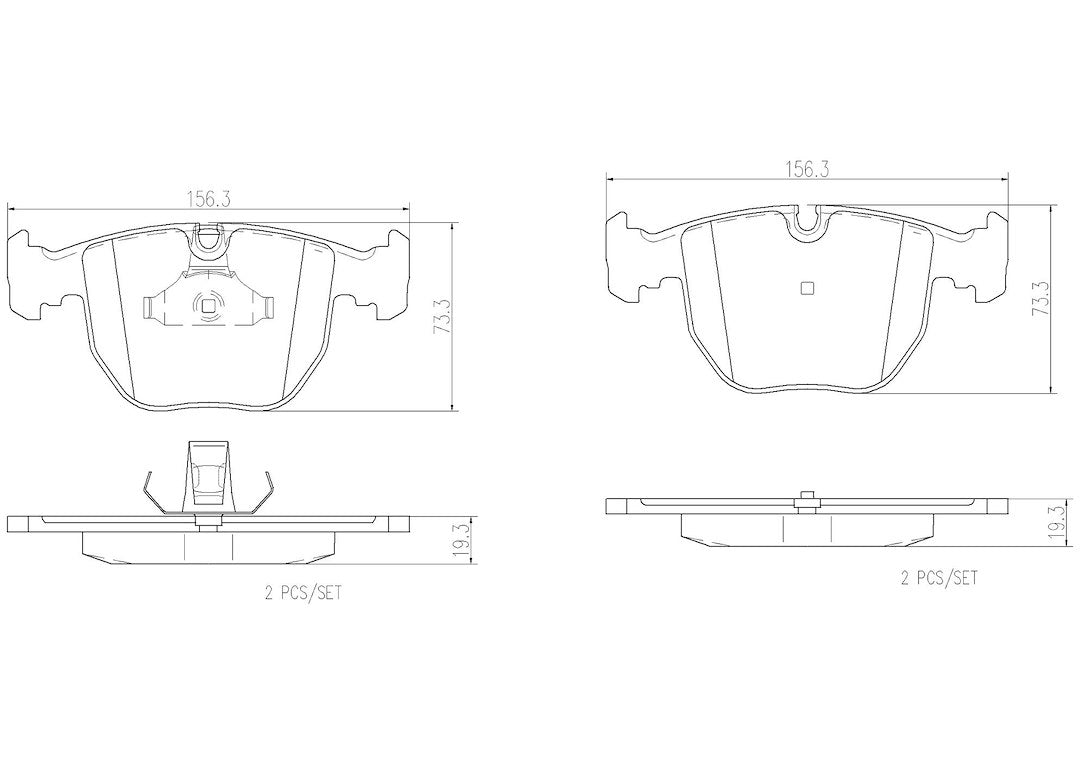 Product of Brembo P06021N Brake Pad - Set Of 4 